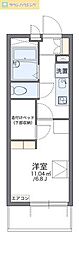 レオパレスBloomSumi 1Kの間取図画像