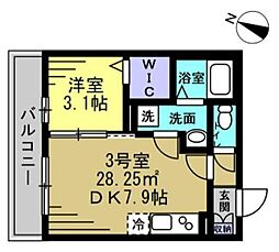間取図画像 1LDK