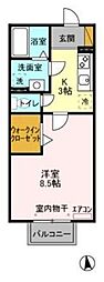ノーベルパーク17 1Kの間取図画像