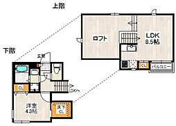 CB千葉ルティア 1LDKの間取図画像
