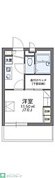 レオパレスLukia 1Kの間取図画像