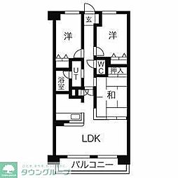 ダイアパレスライブシティ船橋 3LDKの間取図画像