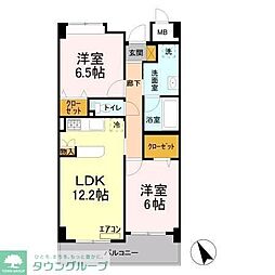 K.reizend 2LDKの間取図画像