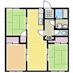 タウニー四和 3LDKの間取図画像