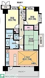 ダイアパレス京葉蘇我2 3LDKの間取図画像