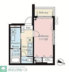 TH-Maison習志野台 1Kの間取図画像