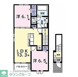 エクセレント アークI 2LDKの間取図画像