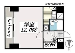 ベルシェ船橋ラマージュ 1Kの間取図画像
