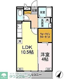 グランドパレス 1LDKの間取図画像
