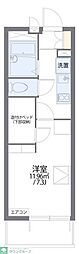 レオパレス貞夫 1Kの間取図画像
