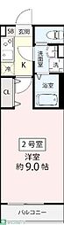 (仮称)飯山満町3丁目AP 1Kの間取図画像