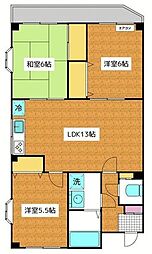 ストーン本八幡 3LDKの間取図画像
