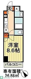 スカール千葉みなと 1Kの間取図画像