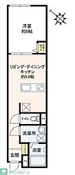 ポルトス千葉 1LDKの間取図画像