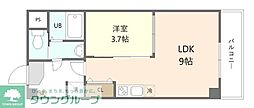 IVORY 1LDKの間取図画像