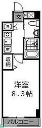 ヒューマンハイム幕張本郷 ワンルームの間取図画像