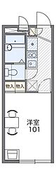 レオパレスセンタービレッジ1 1Kの間取図画像