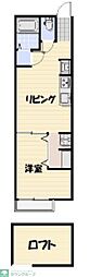 Likes矢作町 1LDKの間取図画像