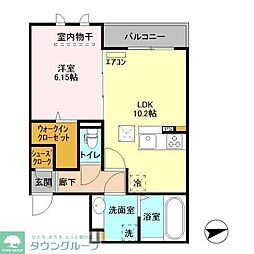 ミラベルヒルズ 1LDKの間取図画像