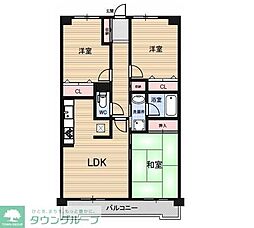 ファインビュー千葉 3LDKの間取図画像