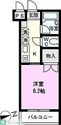ピュアメゾンティーアンドワイ 1Kの間取図画像