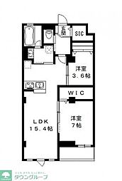 ミヤバビル 2LDKの間取図画像