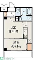 コネクトパークヒルズ新田町 1LDKの間取図画像