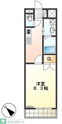 ARANVERT 1Kの間取図画像