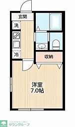ブランフルール・イノハナ 1Kの間取図画像