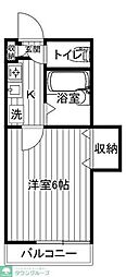 JR相模線 上溝駅 徒歩8分の賃貸アパート 3階1Kの間取り