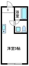 ファミーユ ワンルームの間取図画像