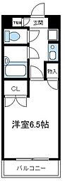 ルミエール南橋本 1Kの間取図画像