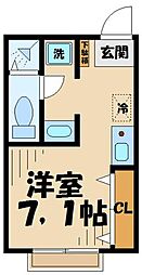 SiestaVilla橋本verde ワンルームの間取図画像
