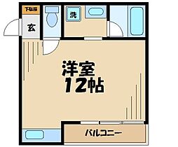 サイドセブン ワンルームの間取図画像