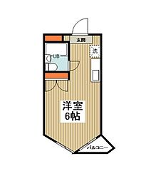 フルセイル橋本8 1Kの間取図画像