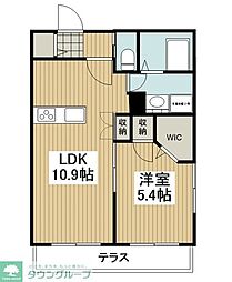 HaleWelinalu 1LDKの間取図画像