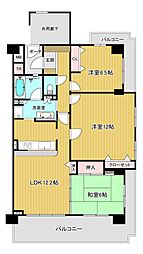 グラン・コート新千本通 3LDKの間取図画像