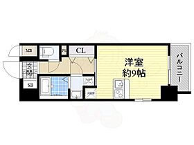 大阪府大阪市中央区東高麗橋2番14号（賃貸マンション1R・6階・27.36㎡） その2