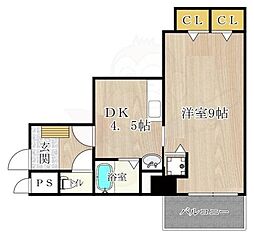 大正メゾン 1DKの間取図画像