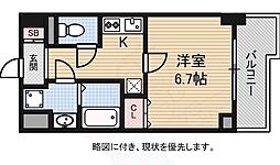 エス・レジデンス・ナンバ・ヴィアーレ 1Kの間取図画像