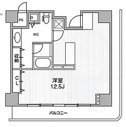 アーバンスタイル心斎橋 ワンルームの間取図画像