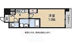 エスリード難波SOUTH 1Kの間取図画像