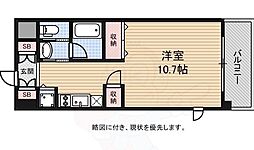 ディアーグランデナンバ東 ワンルームの間取図画像