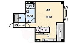 ヴェローナ2 ワンルームの間取図画像