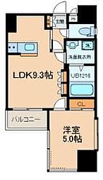 メゾンドばんらい博多 1LDKの間取図画像