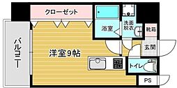 リファレンス東公園 ワンルームの間取図画像