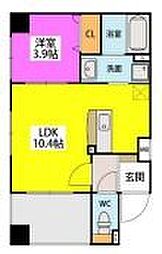 住吉神南PLACE 1LDKの間取図画像