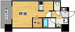 エンクレスト天神ステージ 1Kの間取図画像