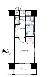 エンクレスト博多駅南2 1Kの間取図画像