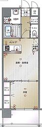 エンクレスト博多駅南2 1LDKの間取図画像